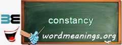 WordMeaning blackboard for constancy